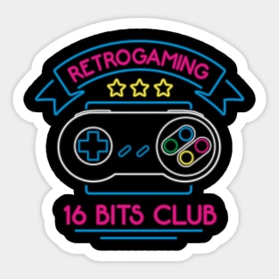 Retrogaming 16 bits Sticker